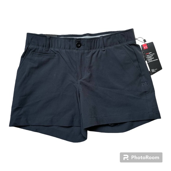 Under Armour Pants - Under Armour Heatgear Womens Fitted Short NWT Black Size 6 Athleisure Stretch